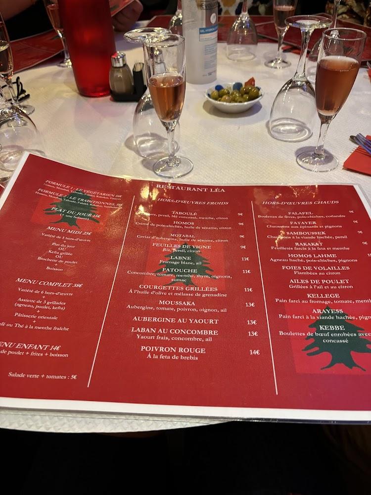 RESTAURANT LÉA - Menu Image 4